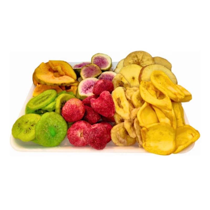Mix de Frutas Tropicais Premium Desidratadas Crocantes Natural Sabor Intenso Snack Saudável